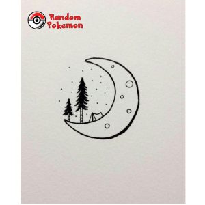 Simple thing to draw Moon and trees