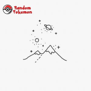 Simple things to draw Mountains with planets