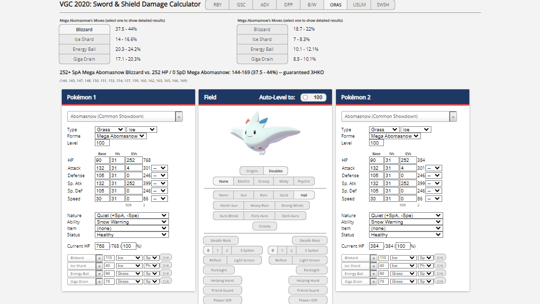 Pokemon Damage Calculator