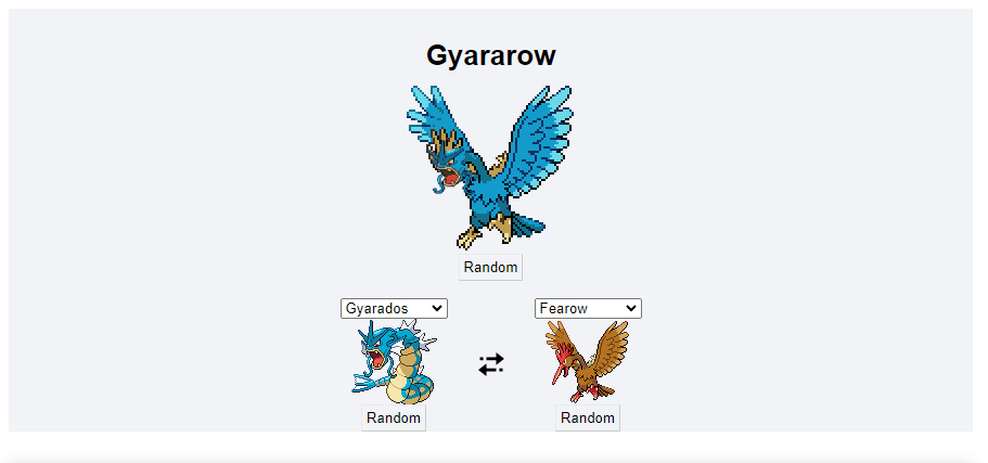 pokemonfusion  Pokemon aleatório, Pokémon rpg, Pokemon