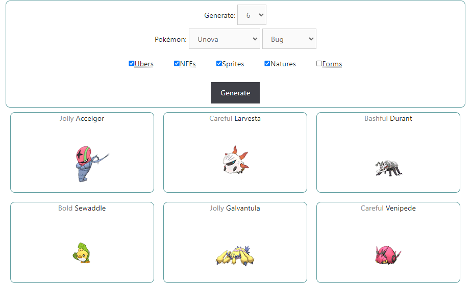 Pokemon Name Generator