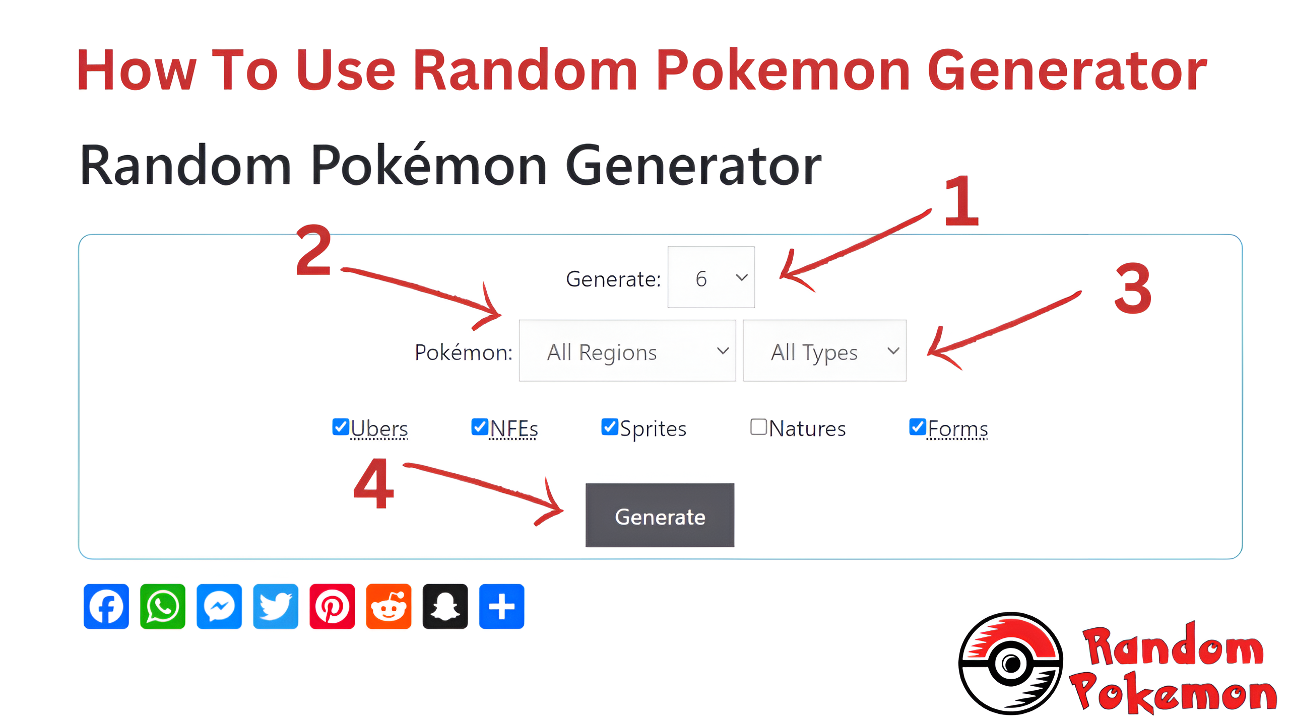 Explore the best Random Pokémon Generator tool that is fully easy to use and free