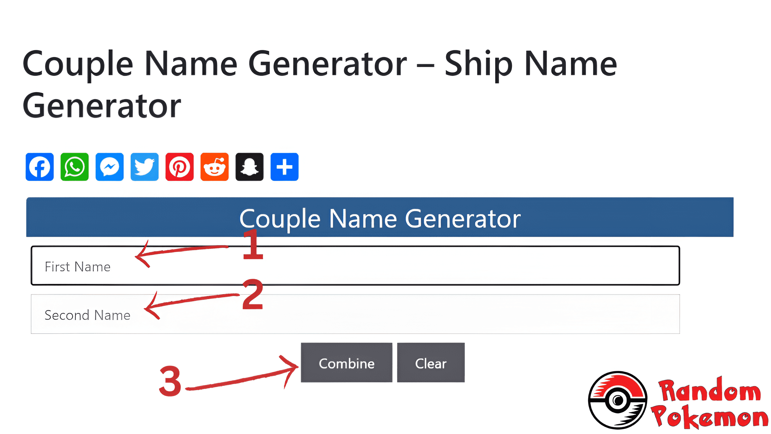 Explore the best couple name generator that generates the unique and cute couple names ideas