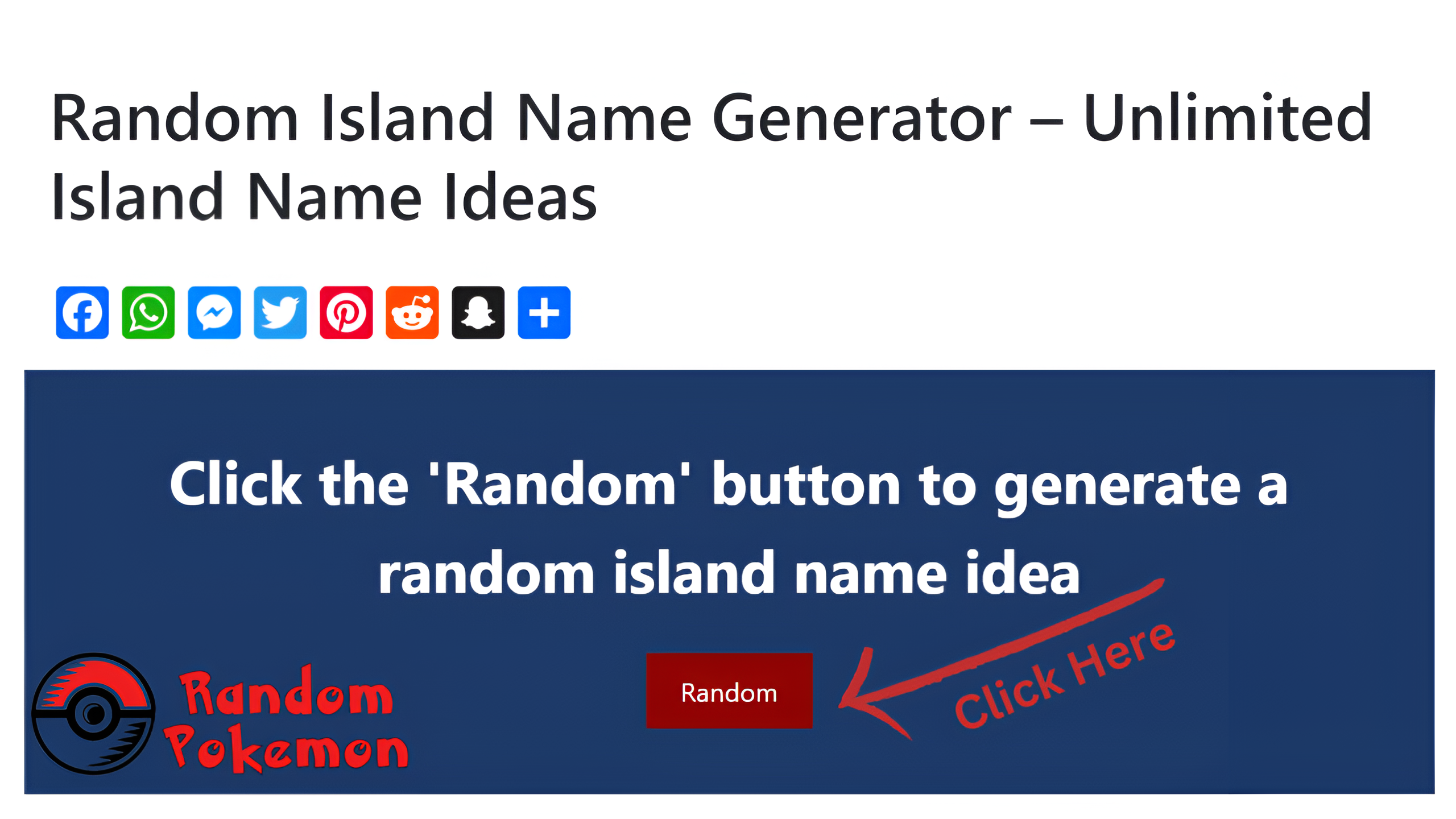 explore the best Random Island Name Generator that provide you the best island name ideas in free.